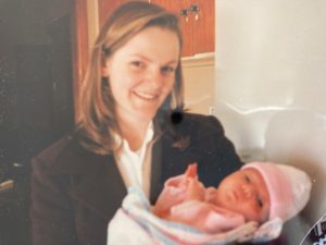 Belinda holding baby Jasmine